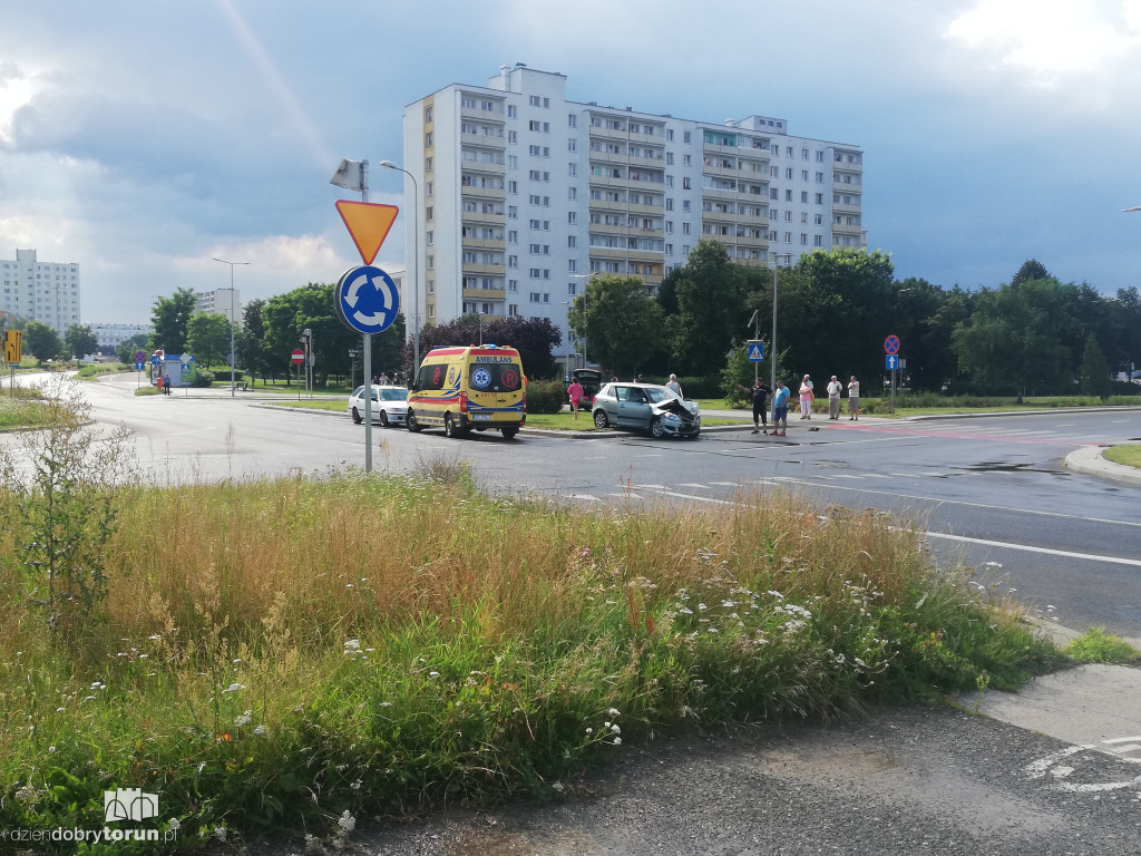 Kolizja przy szpitalu dziecięcym
