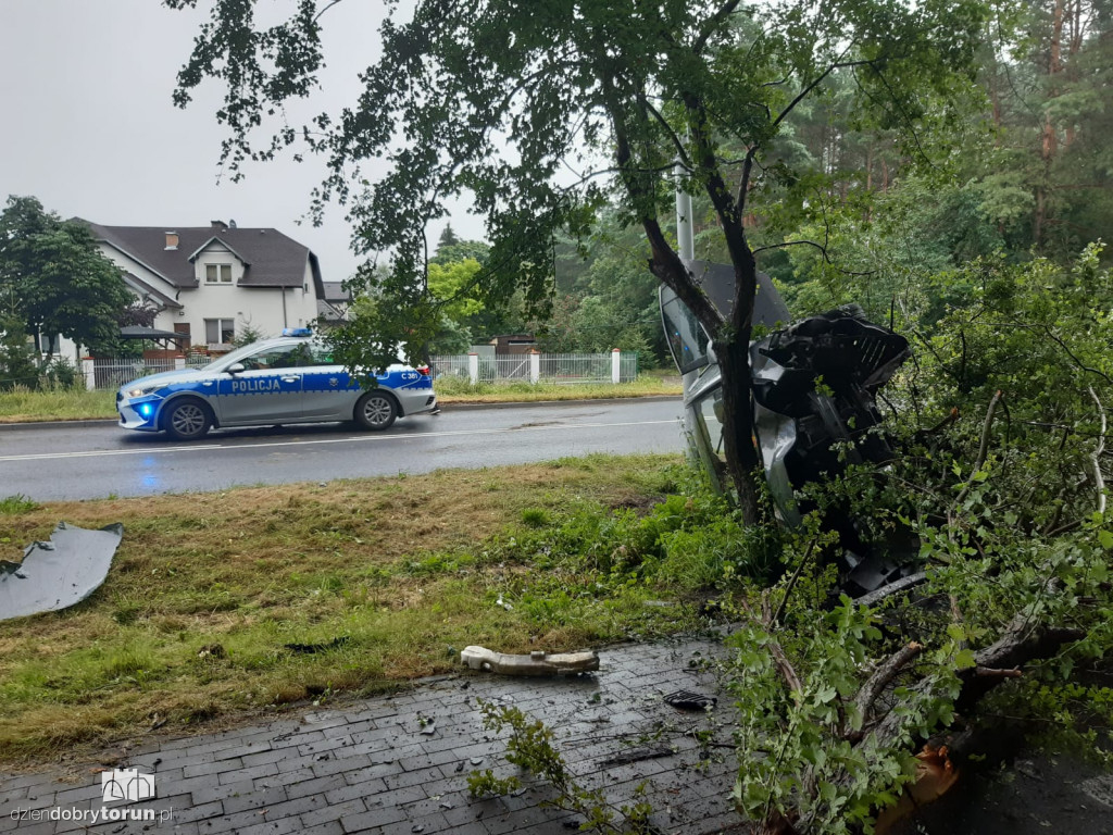 Groźne zdarzenie przy Szosie Chełmińskiej