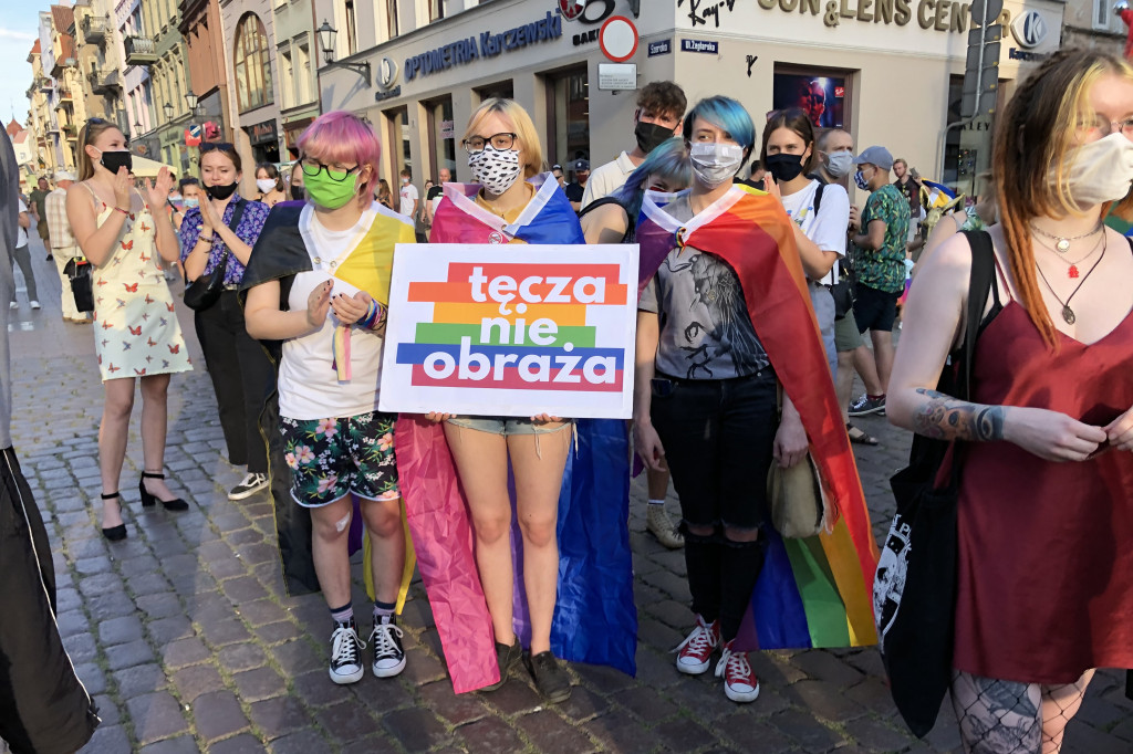 Protest na toruńskiej starówce w obronie Margot