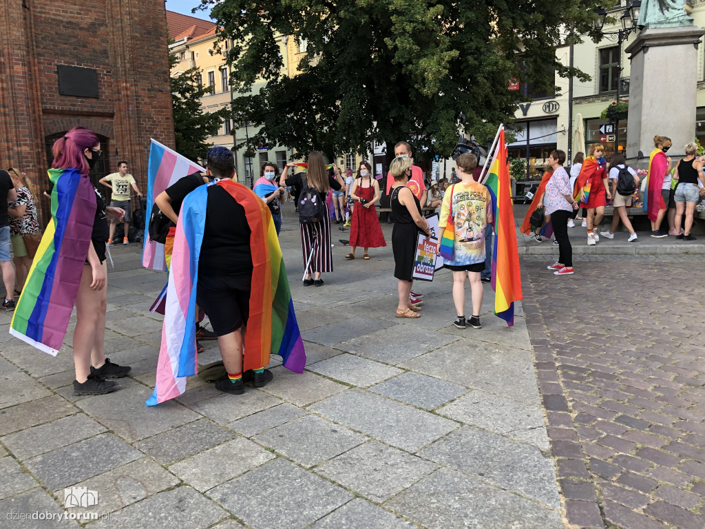 Protest na toruńskiej starówce w obronie Margot