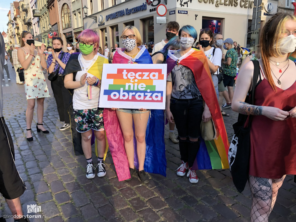 Protest na toruńskiej starówce w obronie Margot