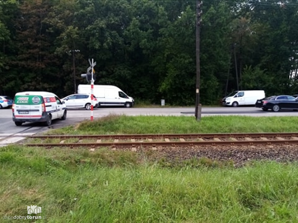 Kolizja na wylocie z Torunia na DK91