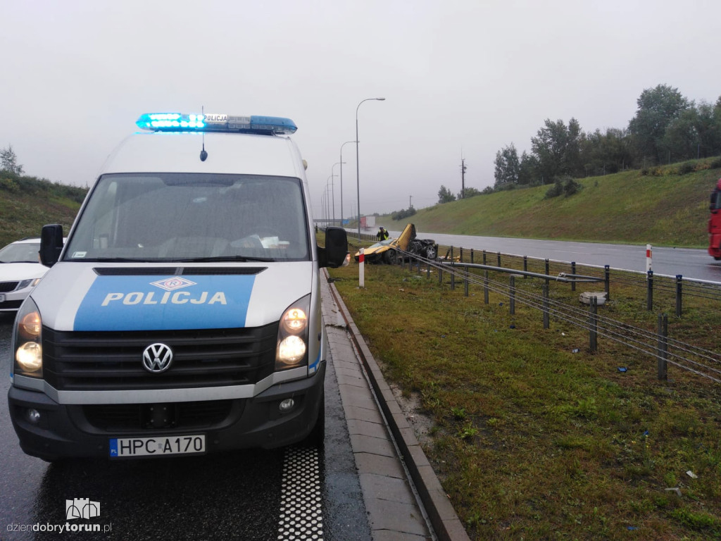 Poważny wypadek na autostradzie