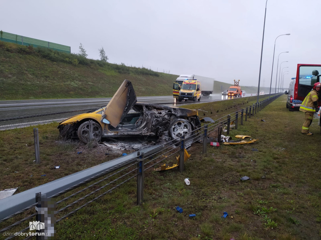Poważny wypadek na autostradzie