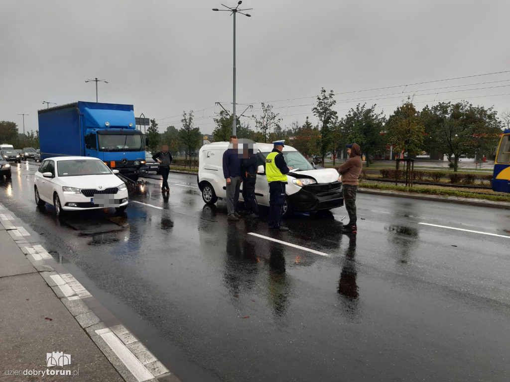 Groźne zderzenie przy Szosie Lubickiej