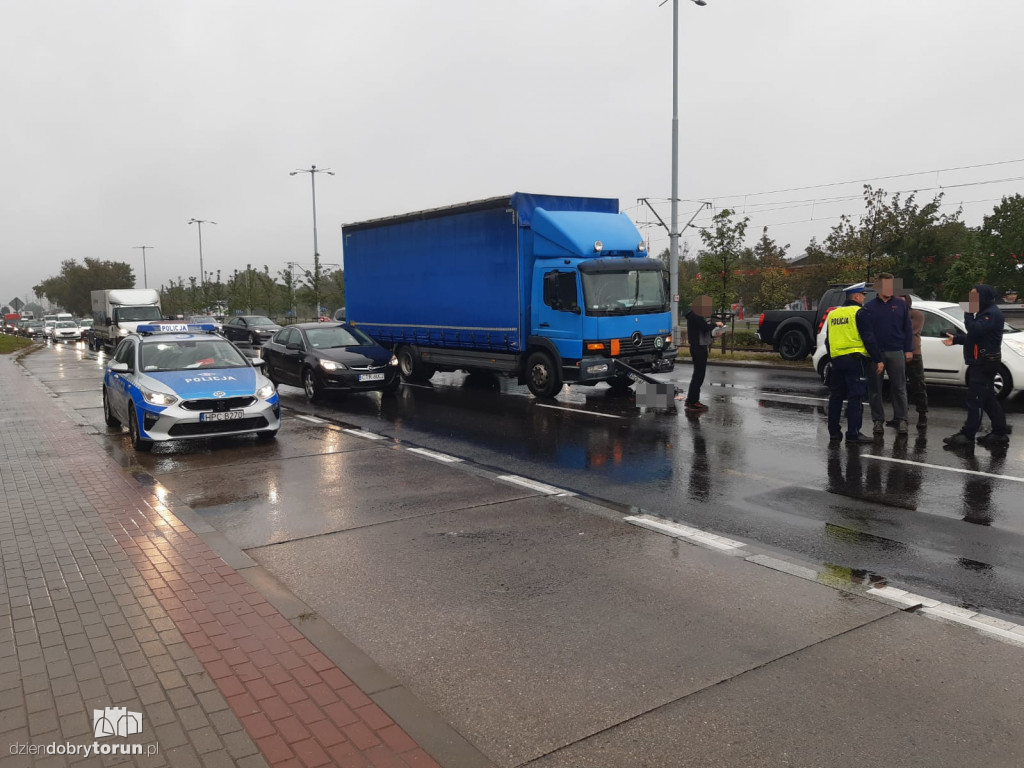 Groźne zderzenie przy Szosie Lubickiej
