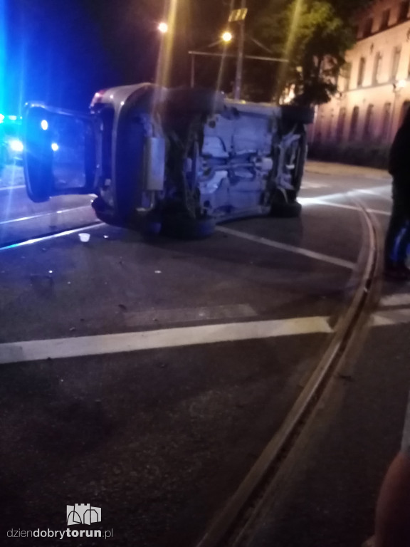 Wypadek w centrum Torunia