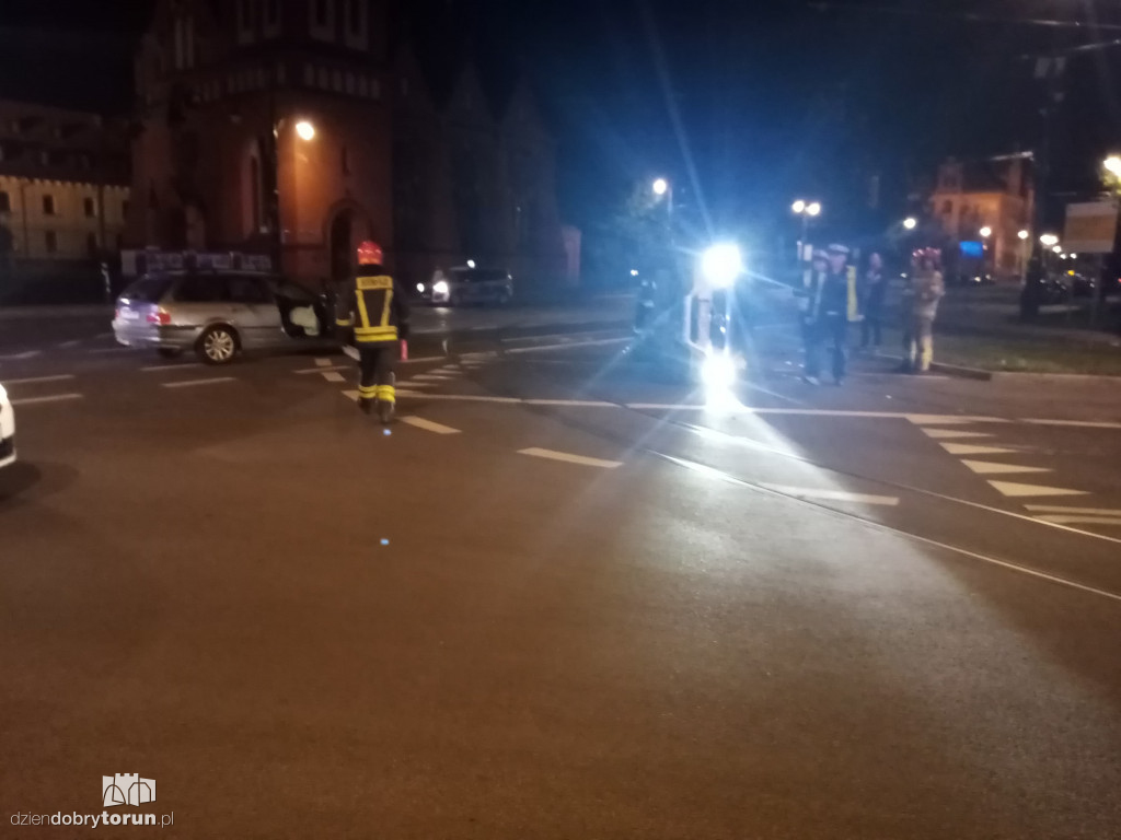 Wypadek w centrum Torunia