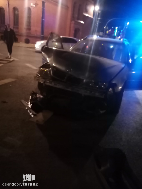 Wypadek w centrum Torunia