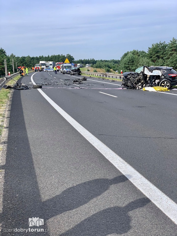 Wypadek na S10 pod Toruniem