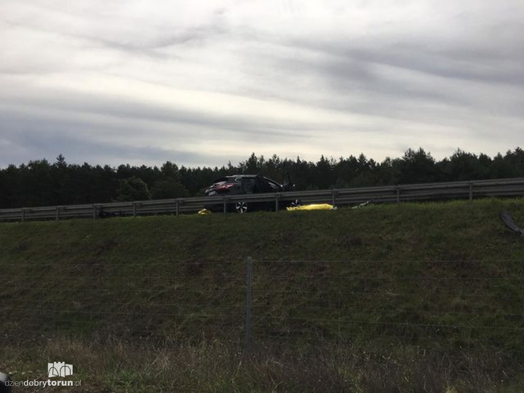 Wypadek na S10 pod Toruniem