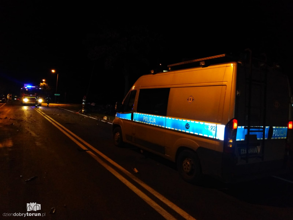 Tragiczny wypadek na DK15 w Brzeźnie