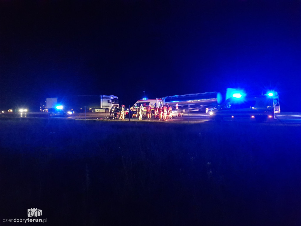 Poważny wypadek na S10 w Toruniu