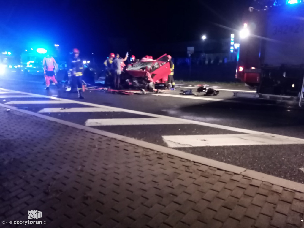Poważny wypadek na S10 w Toruniu