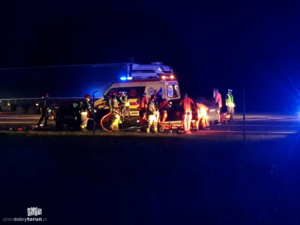 Poważny wypadek na S10 w Toruniu