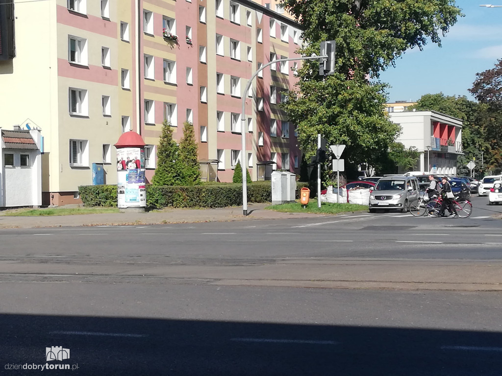 Rowerzyści na ulicach Torunia