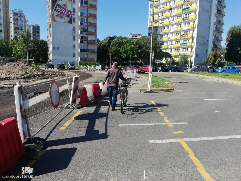 Rowerzyści na ulicach Torunia