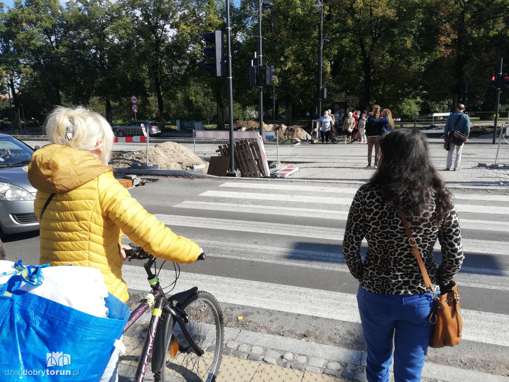 Rowerzyści na ulicach Torunia