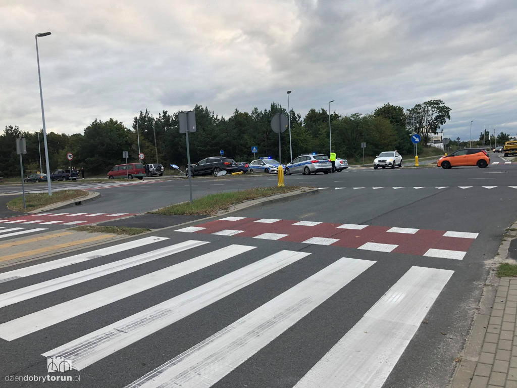 Kolizja na skrzyżowaniu Polnej i Fortecznej