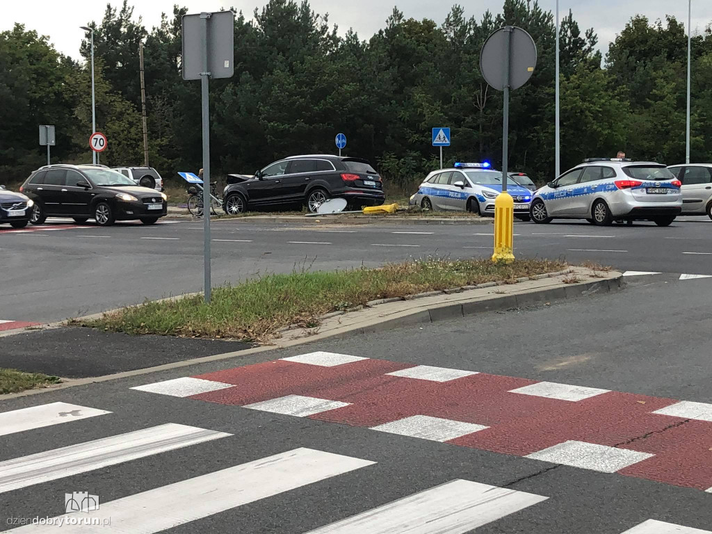 Kolizja na skrzyżowaniu Polnej i Fortecznej