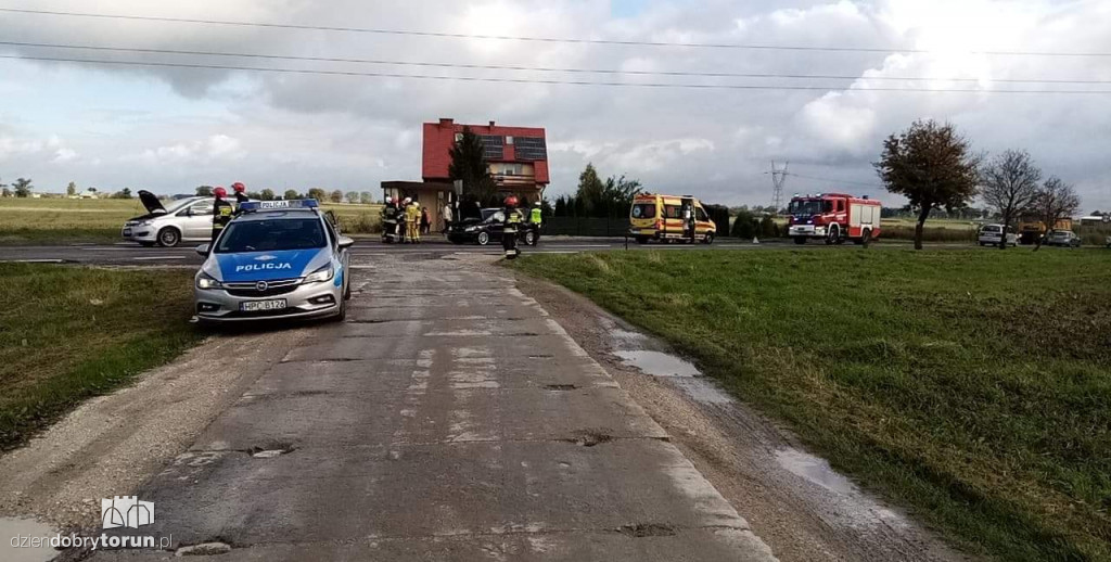 Wypadek w Łysomicach k. Torunia