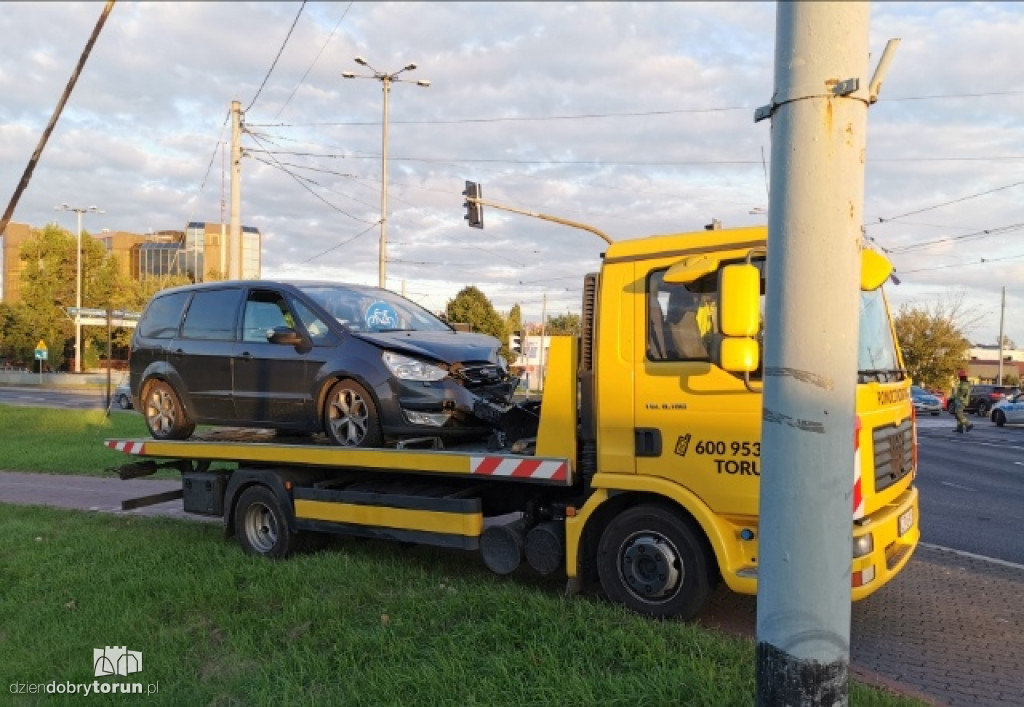 Kolizja pojazdów przy ul. Kościuszki