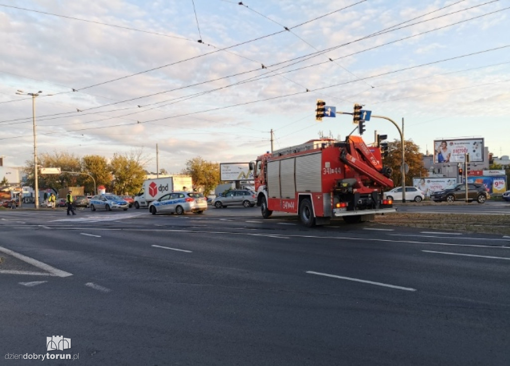 Kolizja pojazdów przy ul. Kościuszki