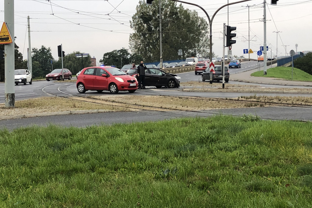 Kolizja przy Żółkiewskiego w Toruniu