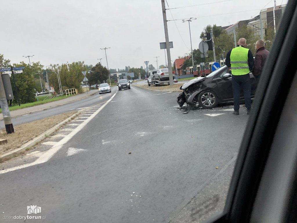 Kolizja przy Żółkiewskiego w Toruniu