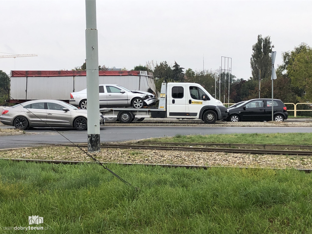 Kolizja przy Żółkiewskiego w Toruniu