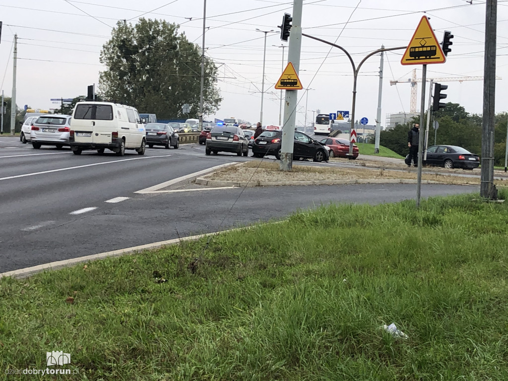 Kolizja przy Żółkiewskiego w Toruniu