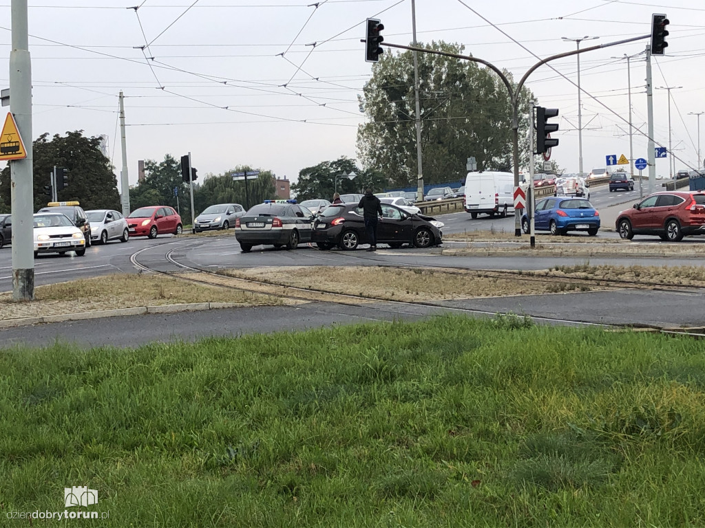Kolizja przy Żółkiewskiego w Toruniu