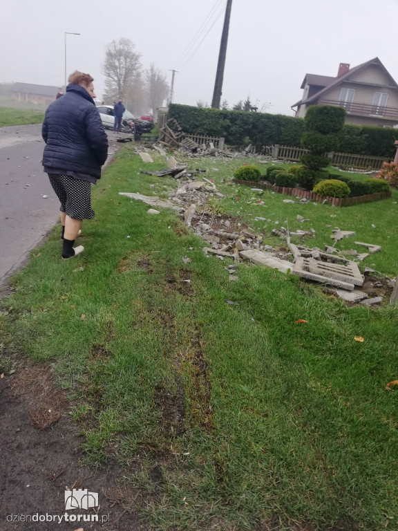 Wypadek w Brąchnowie przy ul. Lipowej