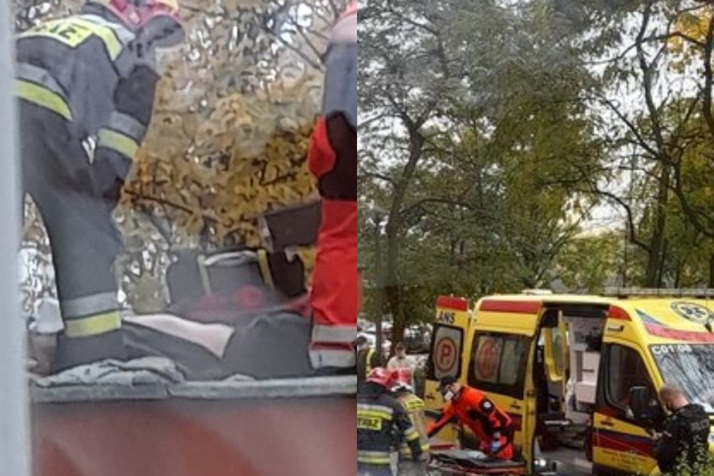 Mężczyzna wypadł z okna przy Szosie Lubickiej