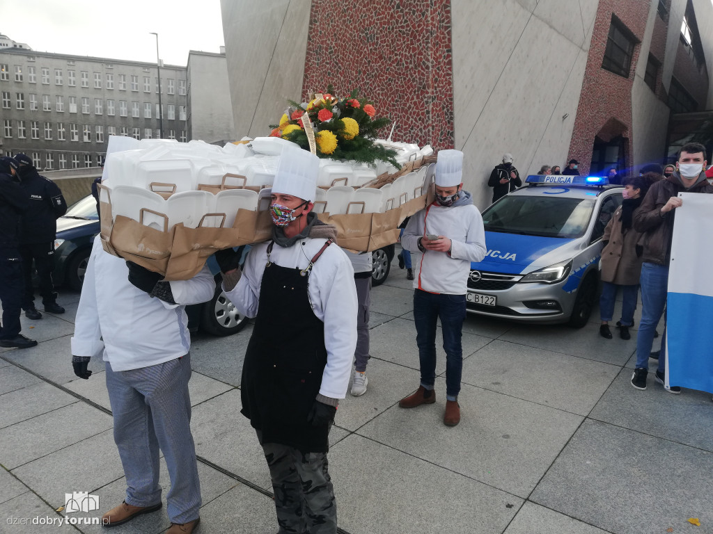 Protest branży gastronomicznej
