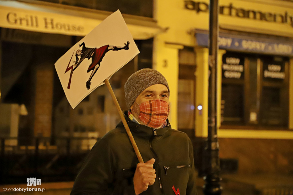 Protest kobiet pod siedzibą Kuratorium Oświaty