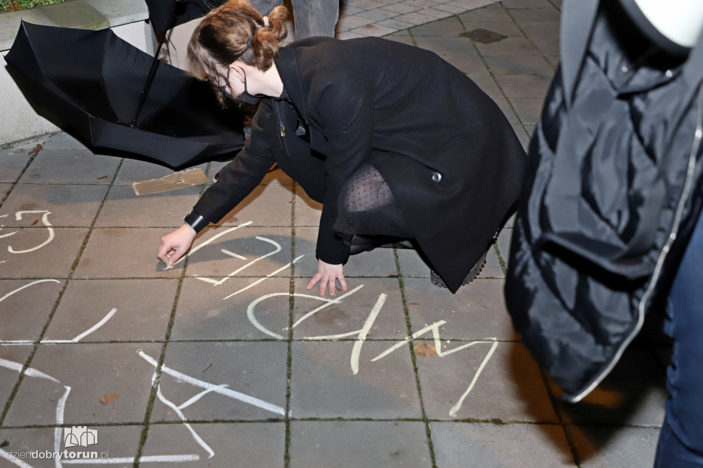 Protest kobiet pod siedzibą Kuratorium Oświaty