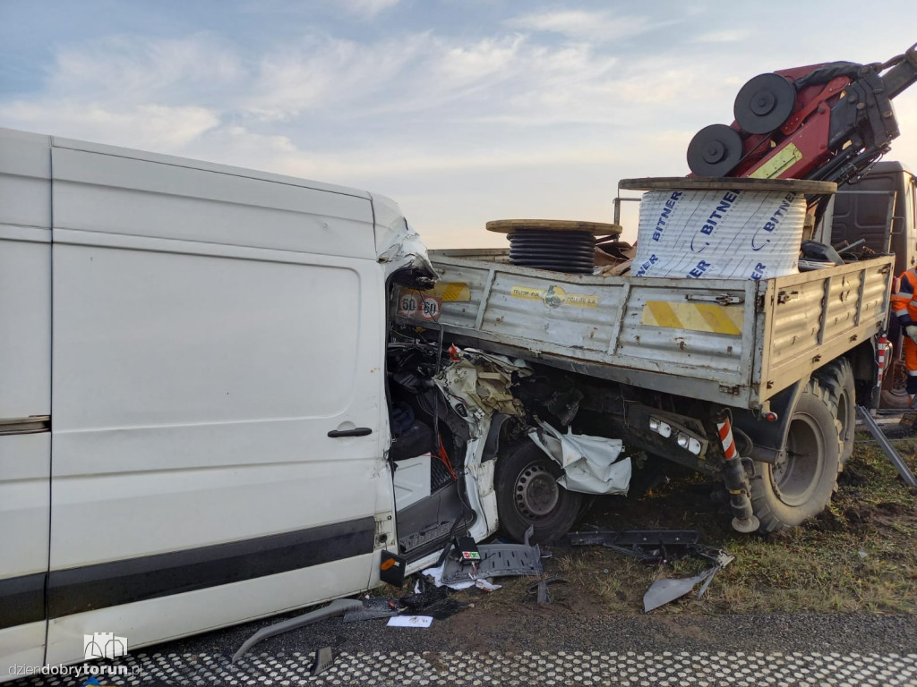 Wypadek na A1 pod Toruniem