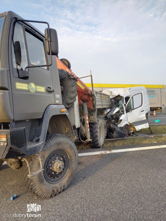 Wypadek na A1 pod Toruniem
