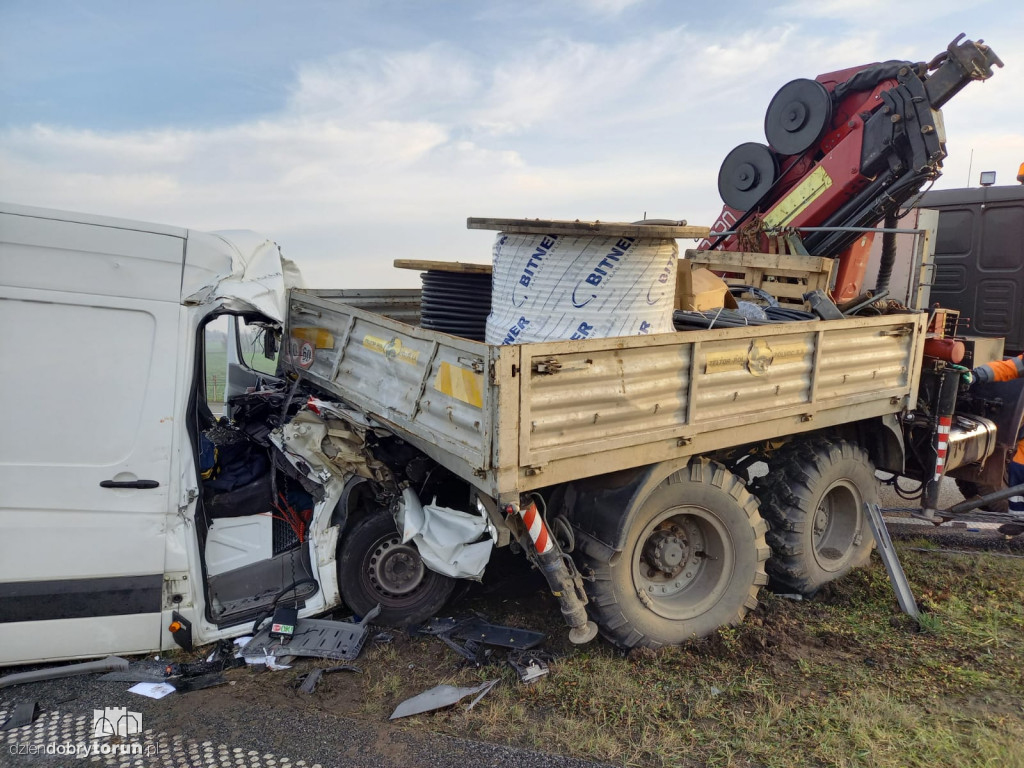 Wypadek na A1 pod Toruniem