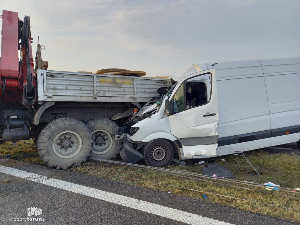 Wypadek na A1 pod Toruniem