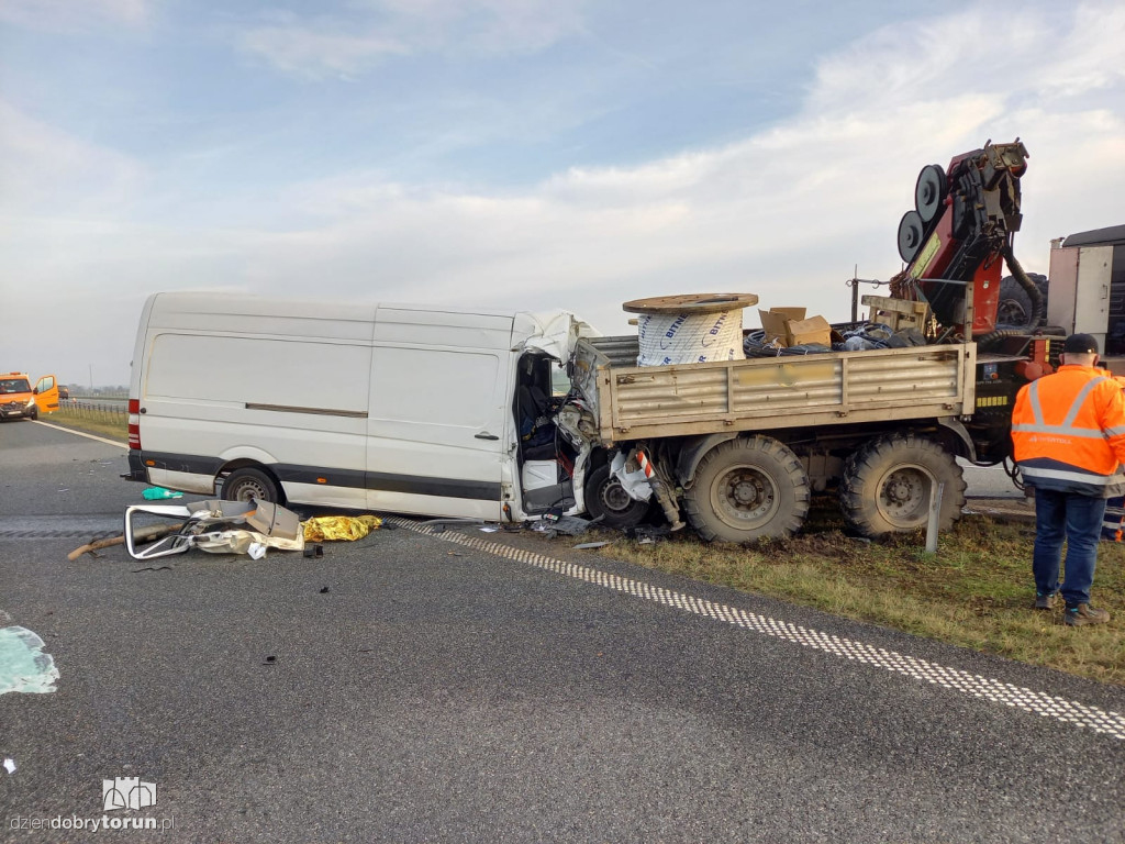 Wypadek na A1 pod Toruniem