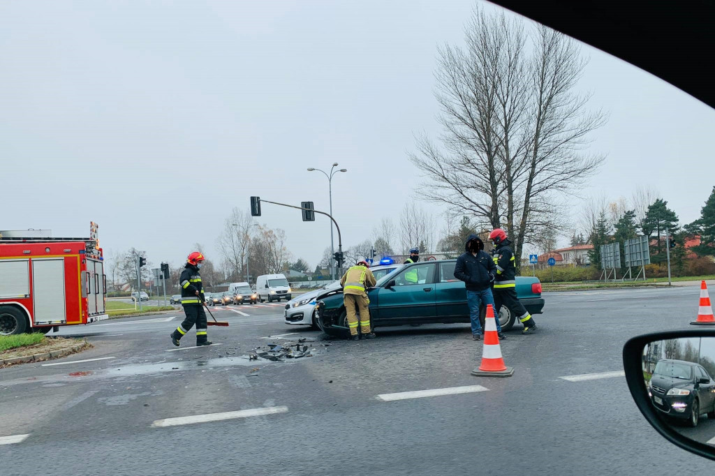 Kolizja przy Szosie Lubickiej