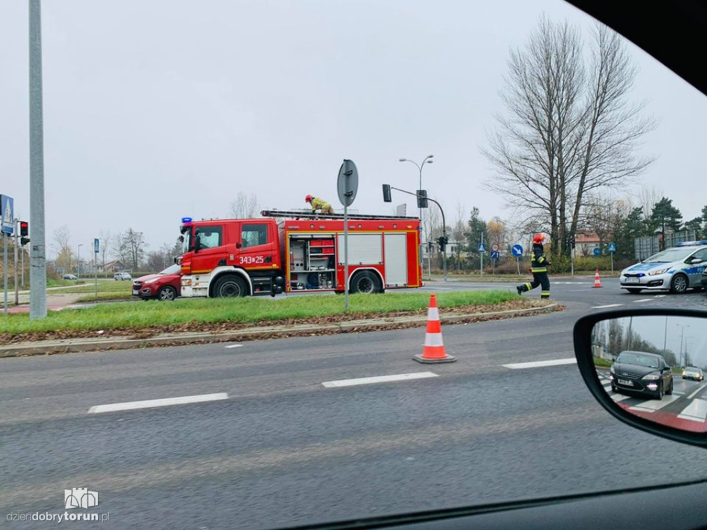 Kolizja przy Szosie Lubickiej