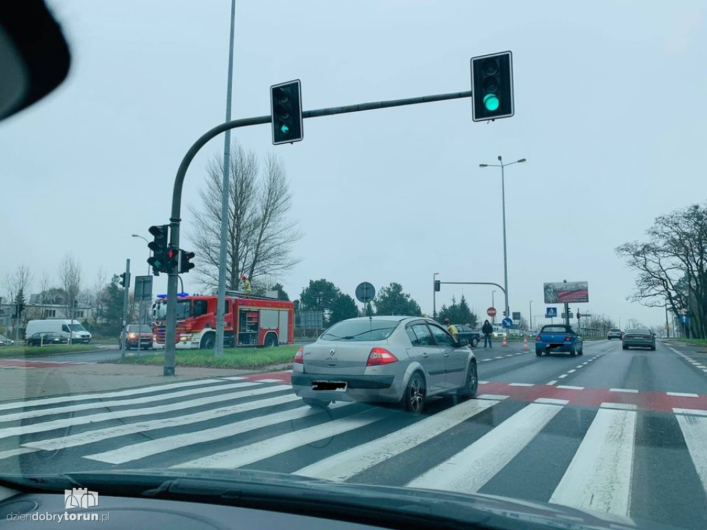 Kolizja przy Szosie Lubickiej