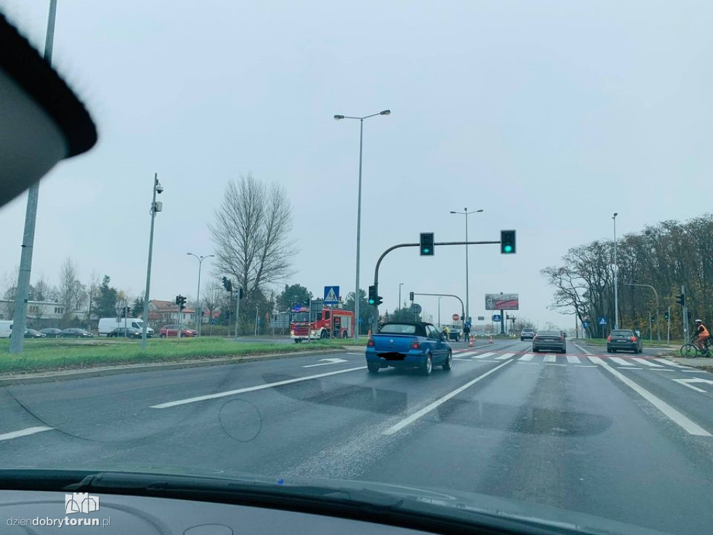 Kolizja przy Szosie Lubickiej