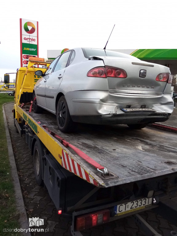 Toruń: kolizja przy Szosie Lubickiej