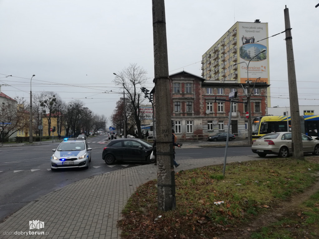 Toruń: kolizja przy Broniewskiego