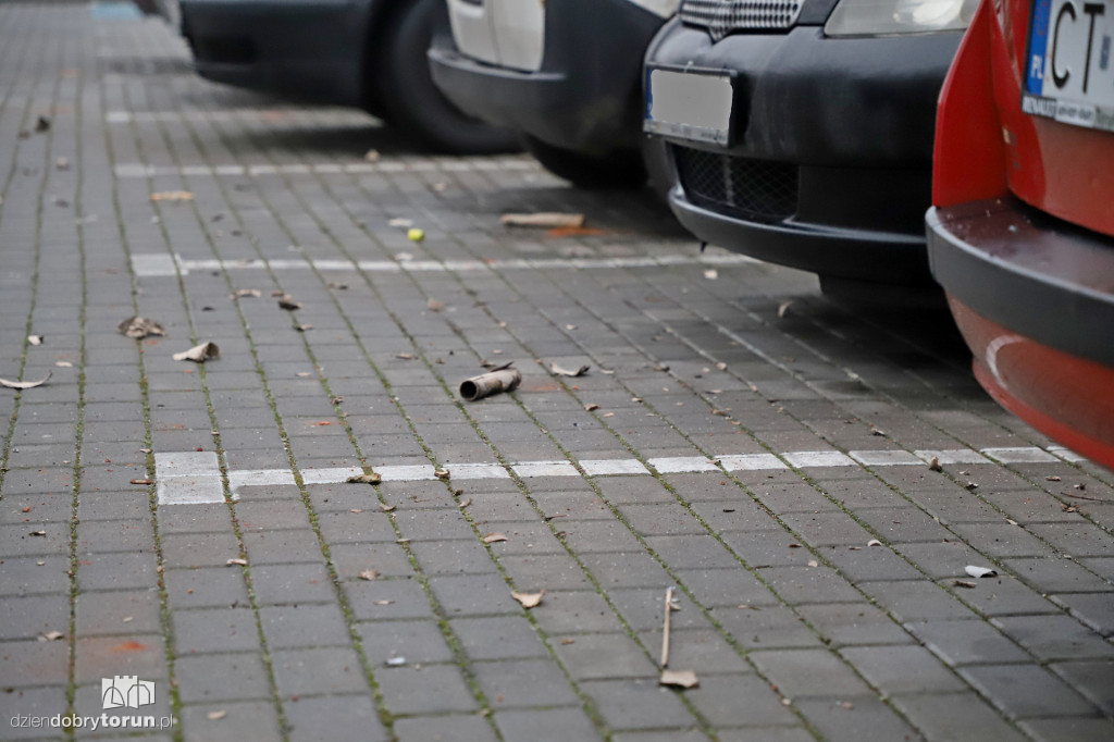 Toruń: niebezpieczne fajerwerki na osiedlu