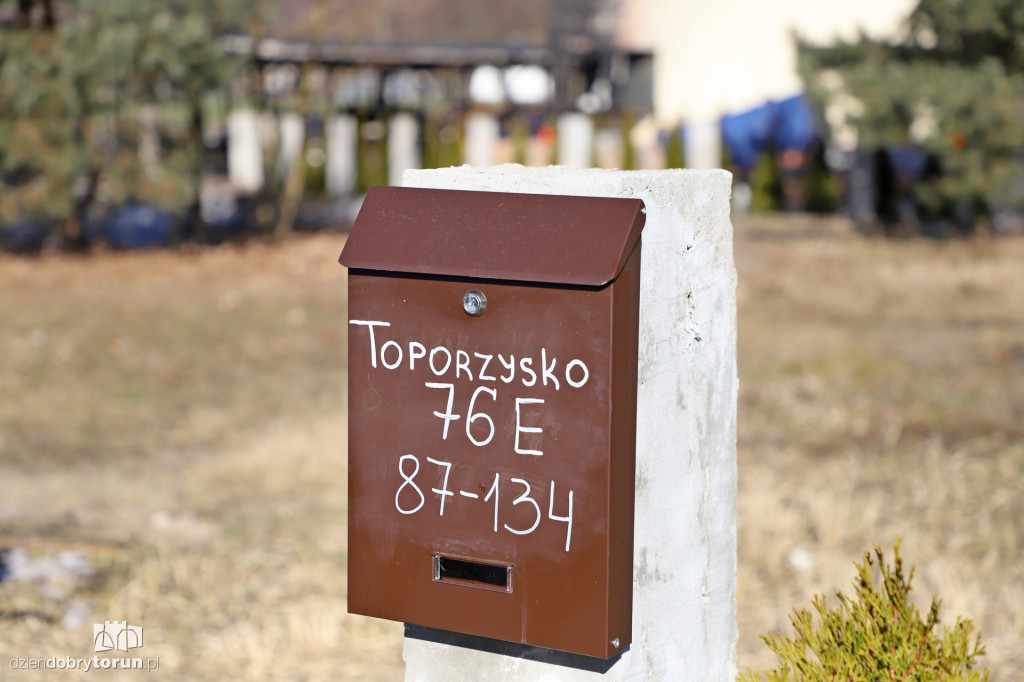 Pożar domu w Toporzysku k. Torunia